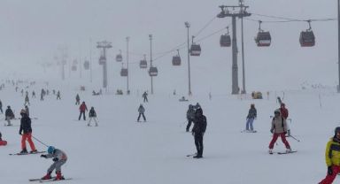Erciyes’te haftasonu yoğunluğu