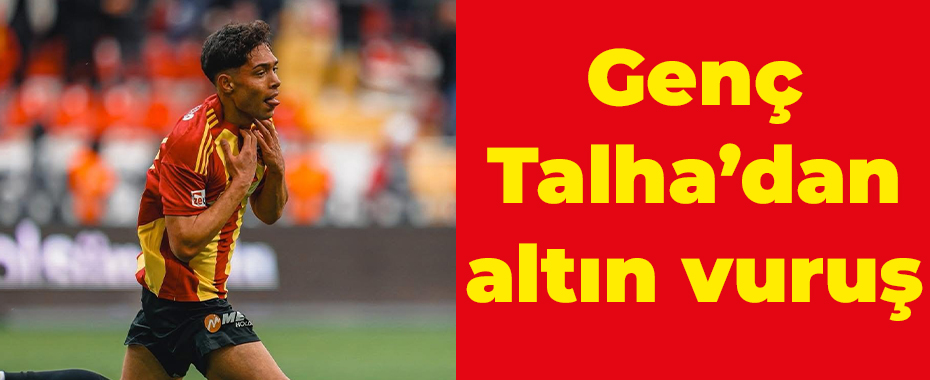 Genç Talha’dan altın vuruş