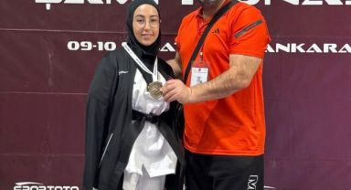 İş kazasında 2 kolunu kaybeden Sevim, tekvandoda Türkiye şampiyonu oldu