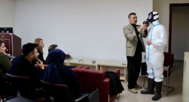 Kayseri Devlet Hastanesi personeline Hemovijilans ve KBRN eğitimi