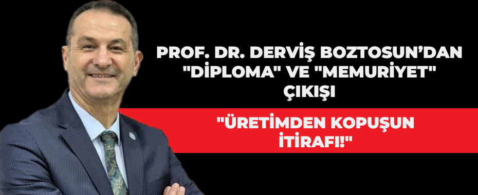 Prof. Dr. Derviş Boztosun'dan 