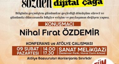 Sanat Melikgazi’de konferans ve atölye bir arada yapılacak