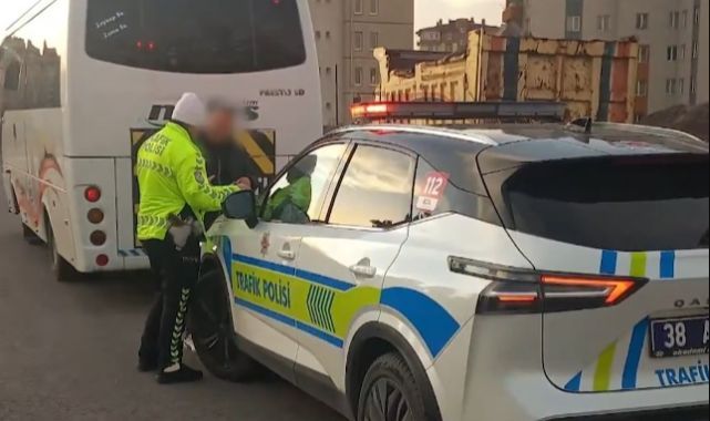 Trafik denetimlerinde 1654 sürücüye ceza