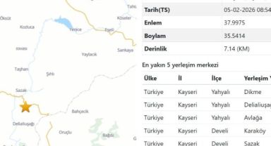 Yahyalı’da bir günde 4 deprem