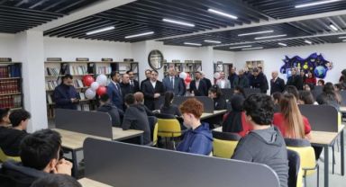 Yahyalı Mustafa Koyuncu Fen Lisesi’ne yeni kütüphane