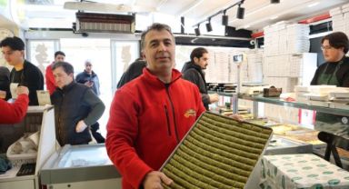 Baklavacılarda bayram mesaisi yoğunlaştı