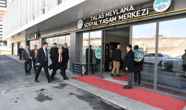 Büyükkılıç ve Boyraz, Talas Mevlana Sosyal Yaşam Merkezi'ni ziyaret etti