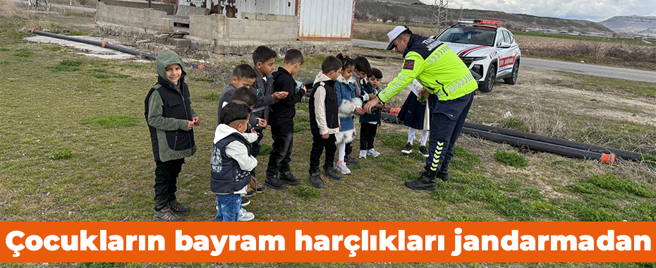 Çocukların bayram harçlıkları jandarmadan