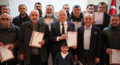 Dev projede tapular teslim edildi