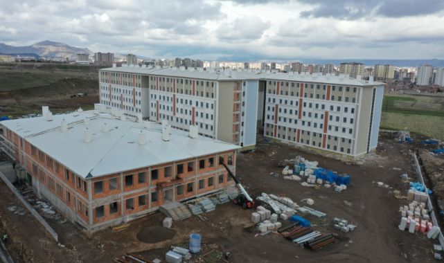 ERÜ kampüsünde yapılan yurtlar son aşamada