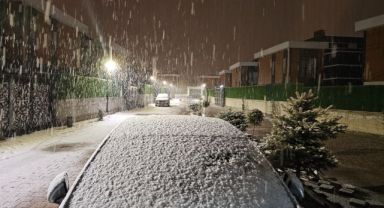 Kayseri’de kar yağışı