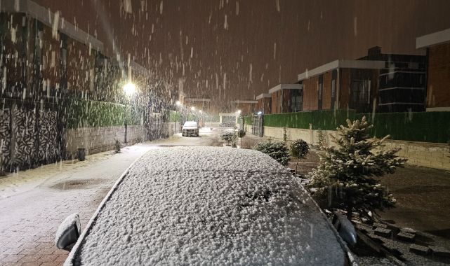Kayseri’de kar yağışı