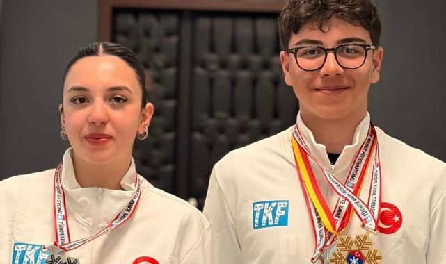 Kayseri’den iki genç sporcu, kayakta Türkiye’yi temsil etmeye hazırlanıyor