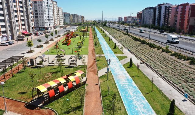 Kocasinan'da park bakımları sürüyor