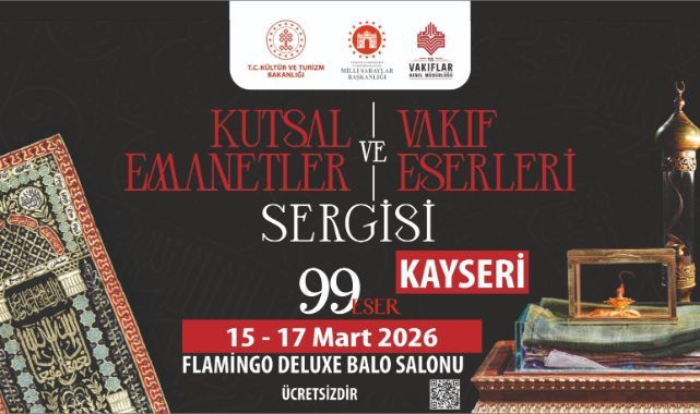 Kutsal emanetler Kadir Gecesi Kayseri'de
