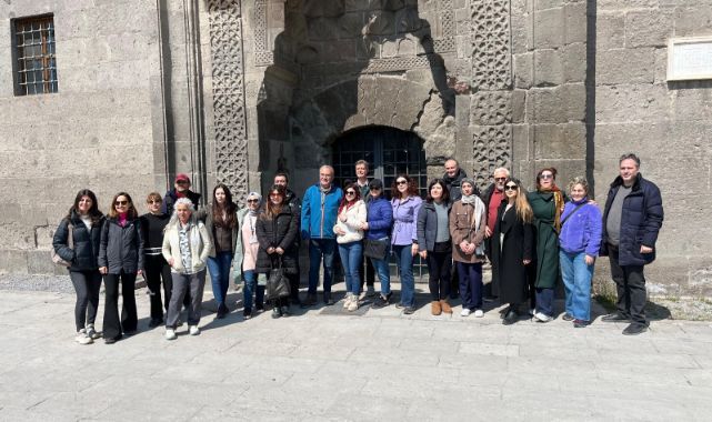 Nevşehir’den gelen turizm rehberleri, Kayseri’deki turizm merkezlerini ziyaret etti