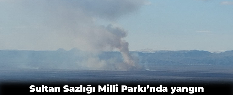 Sultan Sazlığı Milli Parkı’nda yangın