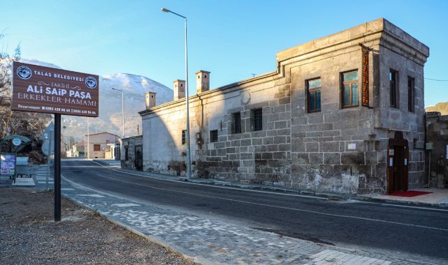 Talas'ın tarihi hamamına ilgi büyük