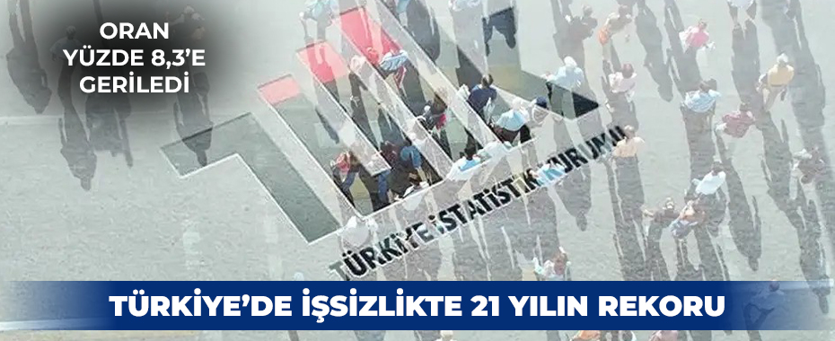 Türkiye’de İşsizlikte 21 Yılın Rekoru: Oran Yüzde 8,3’e Geriledi