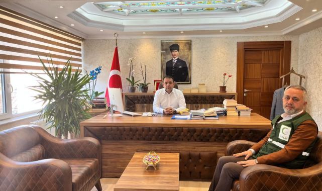 Yeşilay Şube Başkanı Kafalı'dan Kaymakam Gültekin’e ziyaret