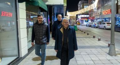 Büyükkılıç, Millet Caddesi’nde yapımı tamamlanan aydınlatma sistemini inceledi