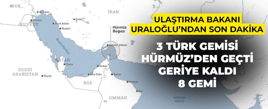 Hürmüz Boğazı’nda Kritik Tahliye: Türk Sahipli Üçüncü Gemi Güvenli Bölgeye Ulaştı