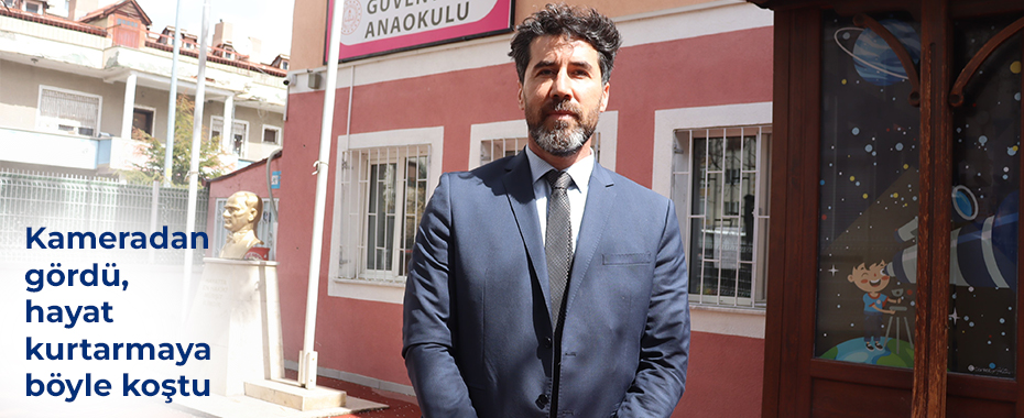 Kameradan gördü, hayat kurtarmaya böyle koştu