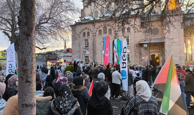 Kayseri’de Filistin ve İran’a Destek Mitingi: