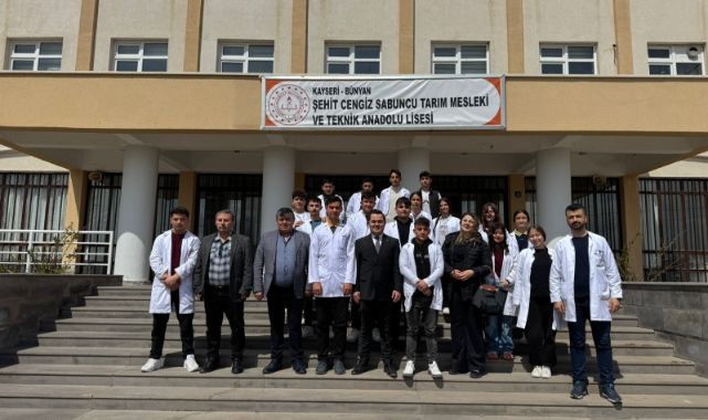 Kayseri Ticaret Borsası’ndan Tarım Lisesi’ne ziyaret