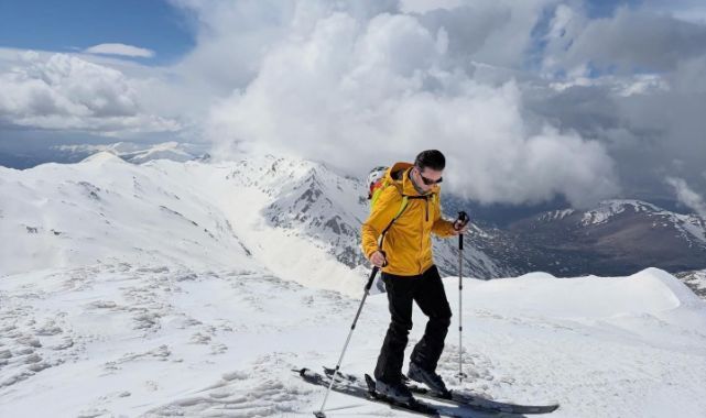 Tomarza'da yeni kayak rotası keşfedildi