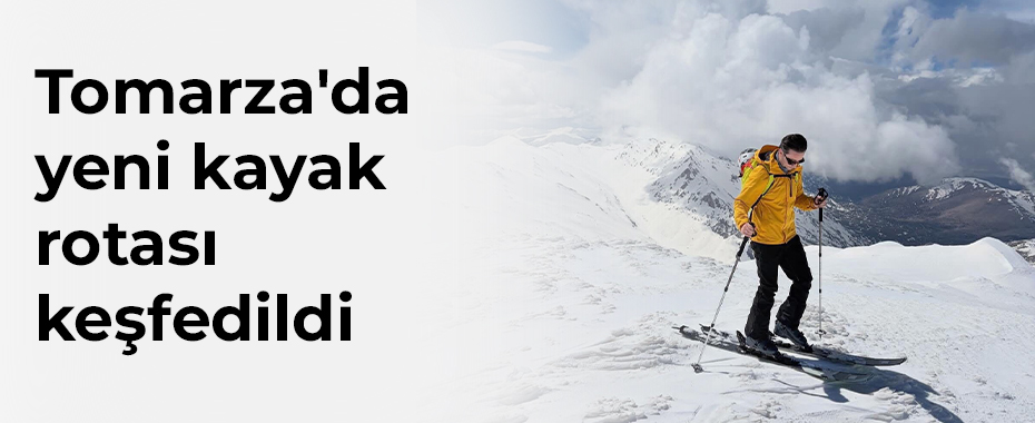 Tomarza'da yeni kayak rotası keşfedildi