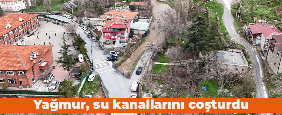 Yağmur, su kanallarını coşturdu
